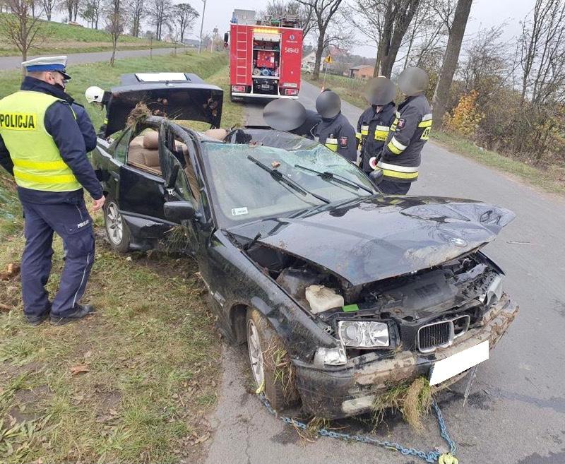 3 obcokrajowców rozbiło się BMW (aktualizacja)