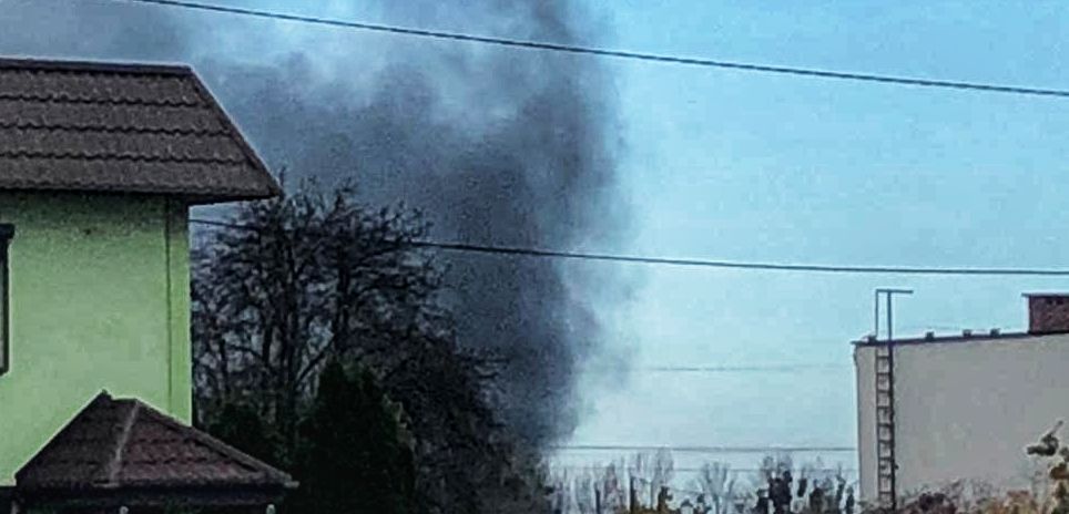Pożar na terenie Kuźni *teren dawnego ZNTK) (foto)
