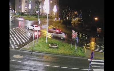 Kolizja na Rondzie Bankowym – 22.12.2020