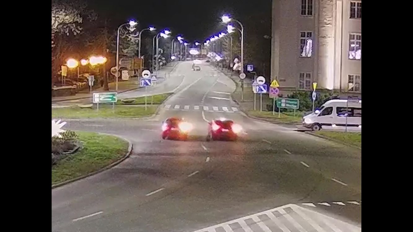Kolizja na Rondzie Bankowym – 28.12.2020
