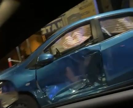 Zderzenie na Witosa busa i mazdy