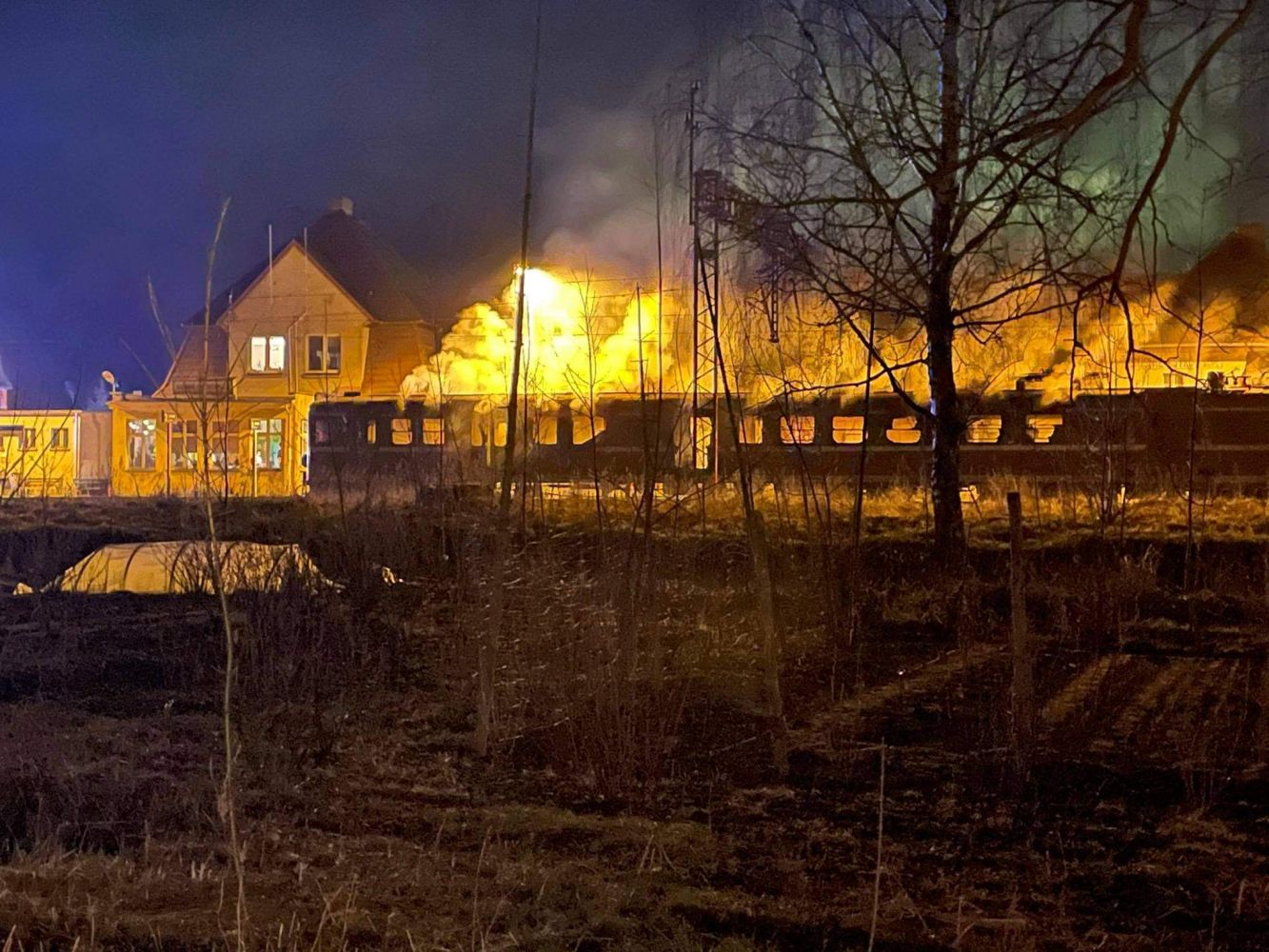 Pożar pociągu w Sośniach (aktualizacja)