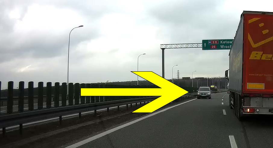 Kolejne mocne nagranie z jazdy obwodnicą pod prąd. Znamy tłumaczenie kierowcy