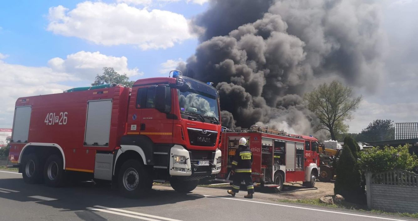 Pożar składowiska odpadów k. Krotoszyna (aktualizacja)