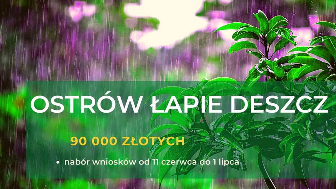 Kolejne dotacje na łapanie deszczu