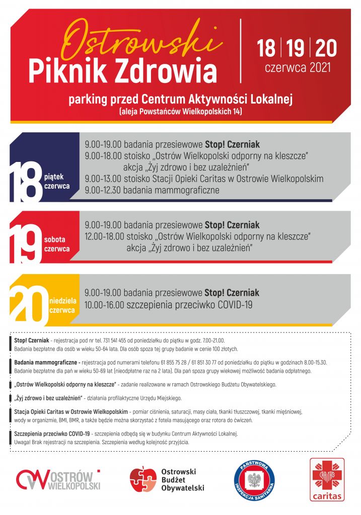 Ostrowski Piknik Zdrowia – zapowiedź