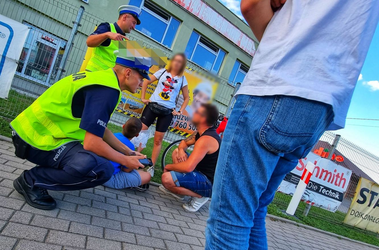 10-latek na rowerze został potrącony