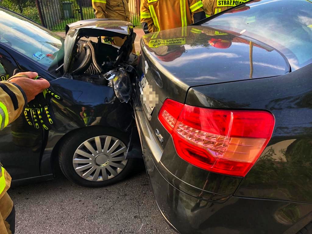 Citroenem wjechała w dwa auta