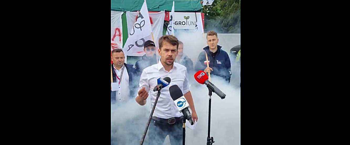 Agrounia Lider / Rolnicy blokujący drogi w kilku
