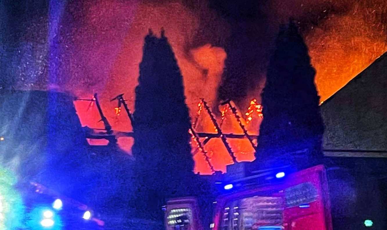 Kolejna noc i kolejny pożar budynku