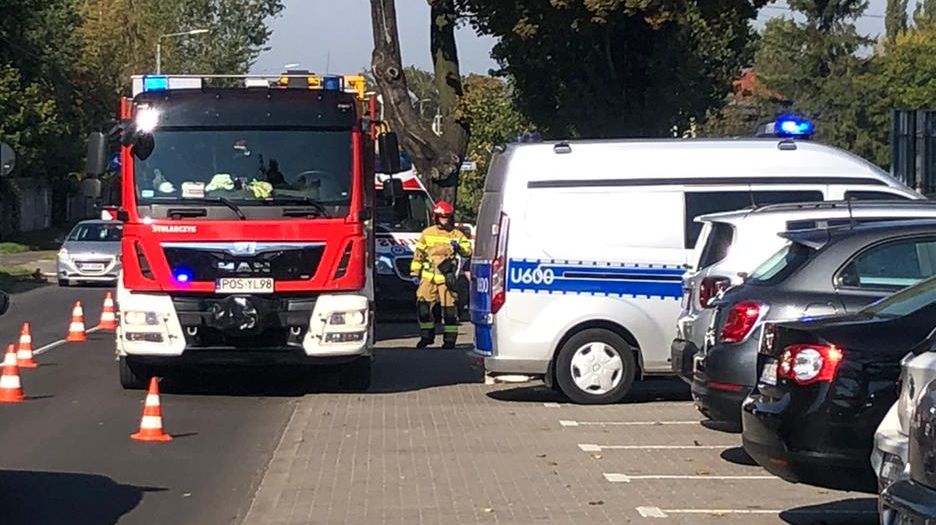 Motocykl i osobówka – zderzenie na Wysockiej