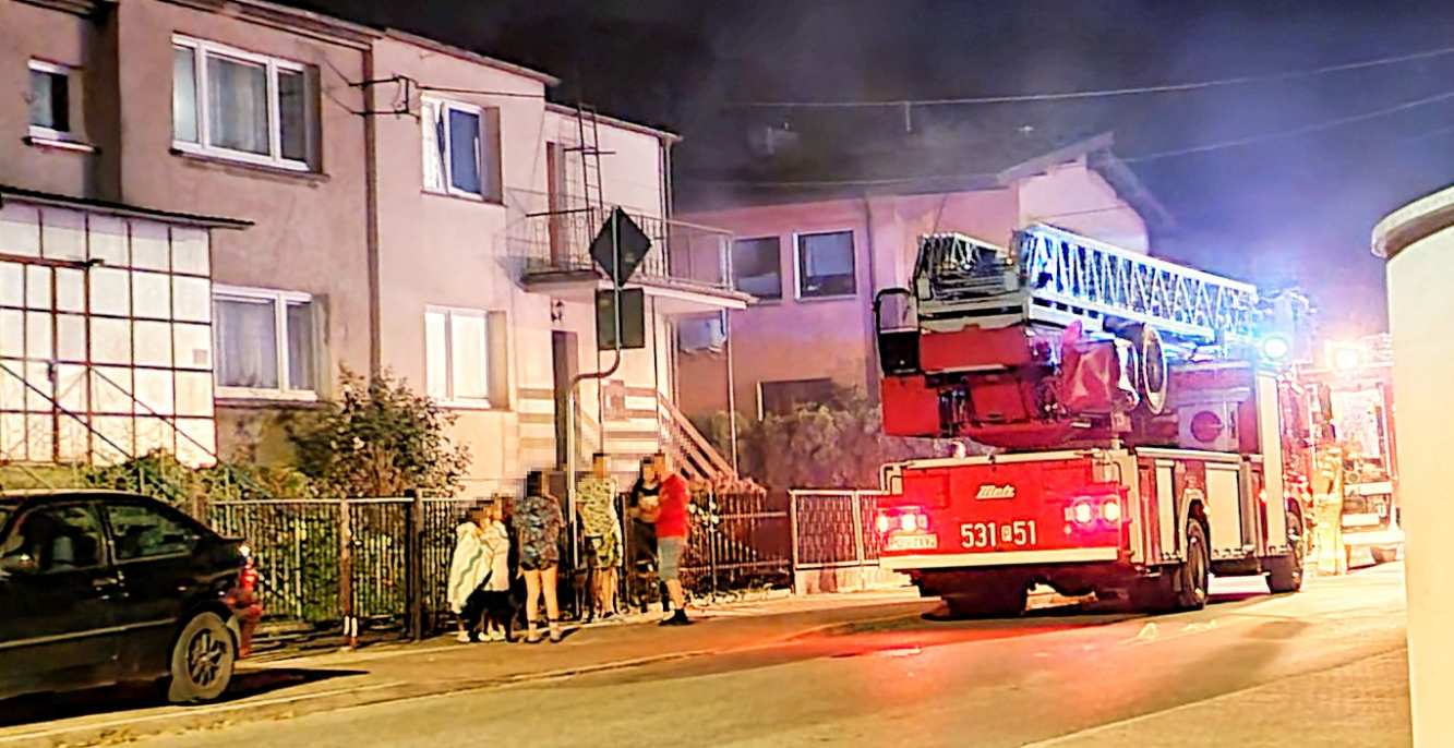 Zadymienie w domu na Bema