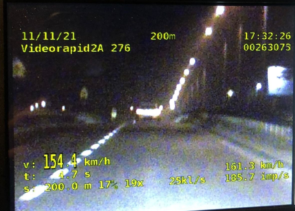 Rekordzista pędził 154 km/h
