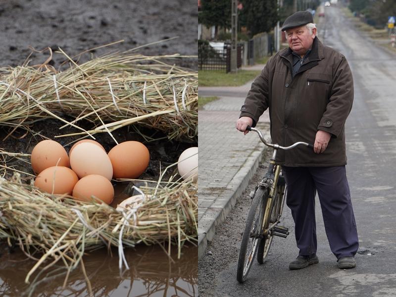 Dziury w drogach były takie, że aż kury zniosły w nich jaja