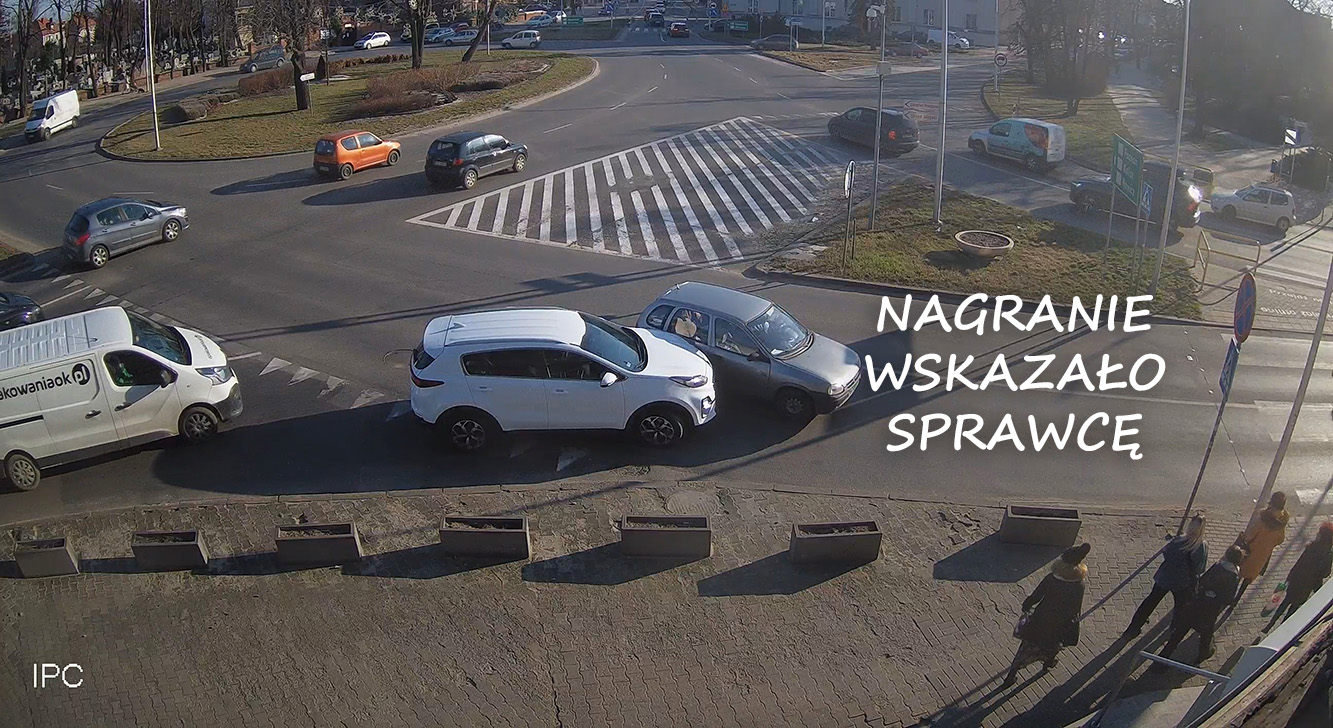 Nagranie z kamery rozstrzygnęło spór na Rondzie Bankowym (aktualizacja)