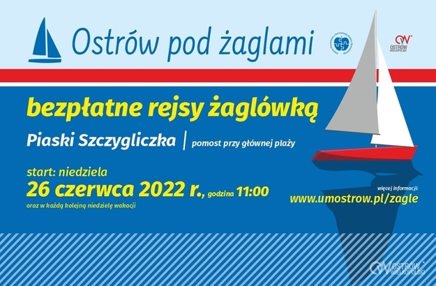Bezpłatne rejsy żaglówką na Piaskach