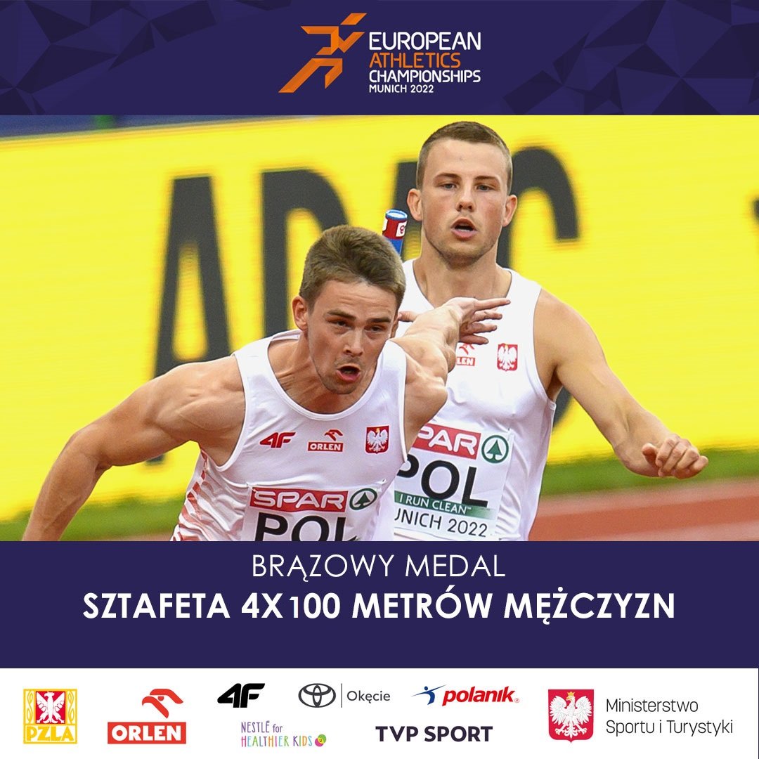 Ostrowianin z medalem w sztafecie 4×100 metrów na Mistrzostwach Europy! (wideo)