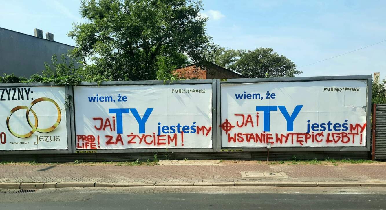 Pseudograficiarz nagrany na gorącym uczynku