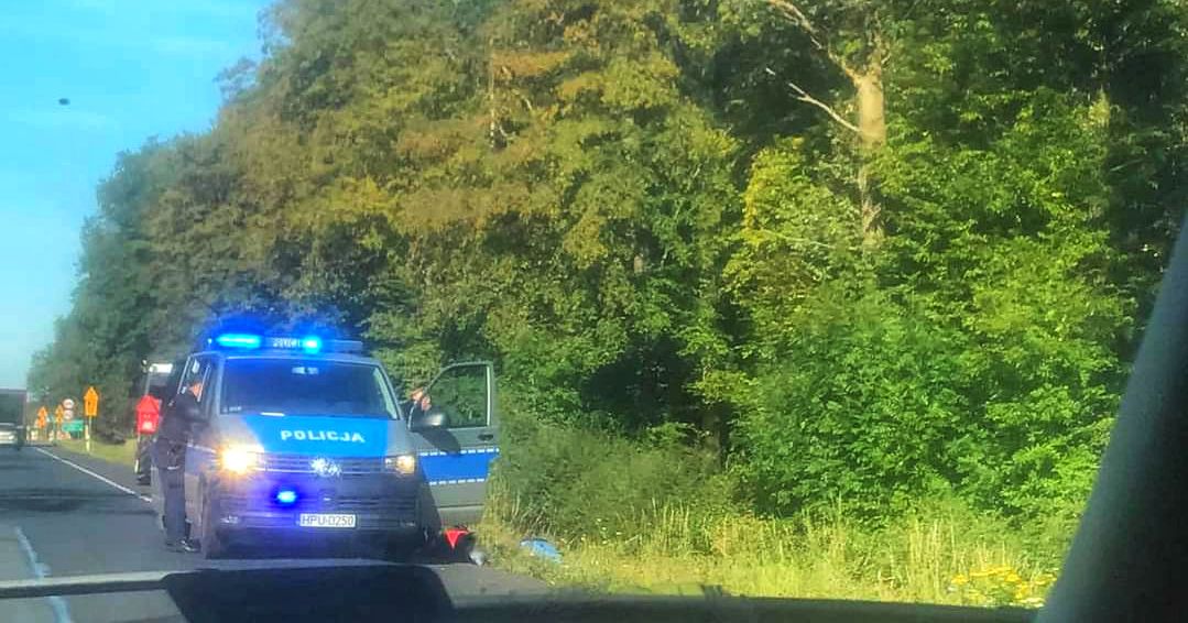 Ciało kobiety przy drodze krajowej