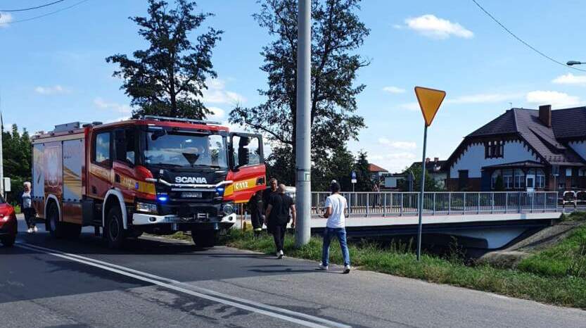 Zanieczyszczona rzeka Barycz – interwencja strażaków i policji