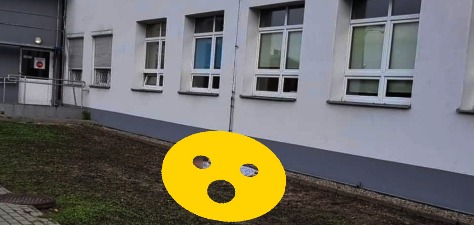 Wypadł z okna szpitala (ZDJĘCIA)