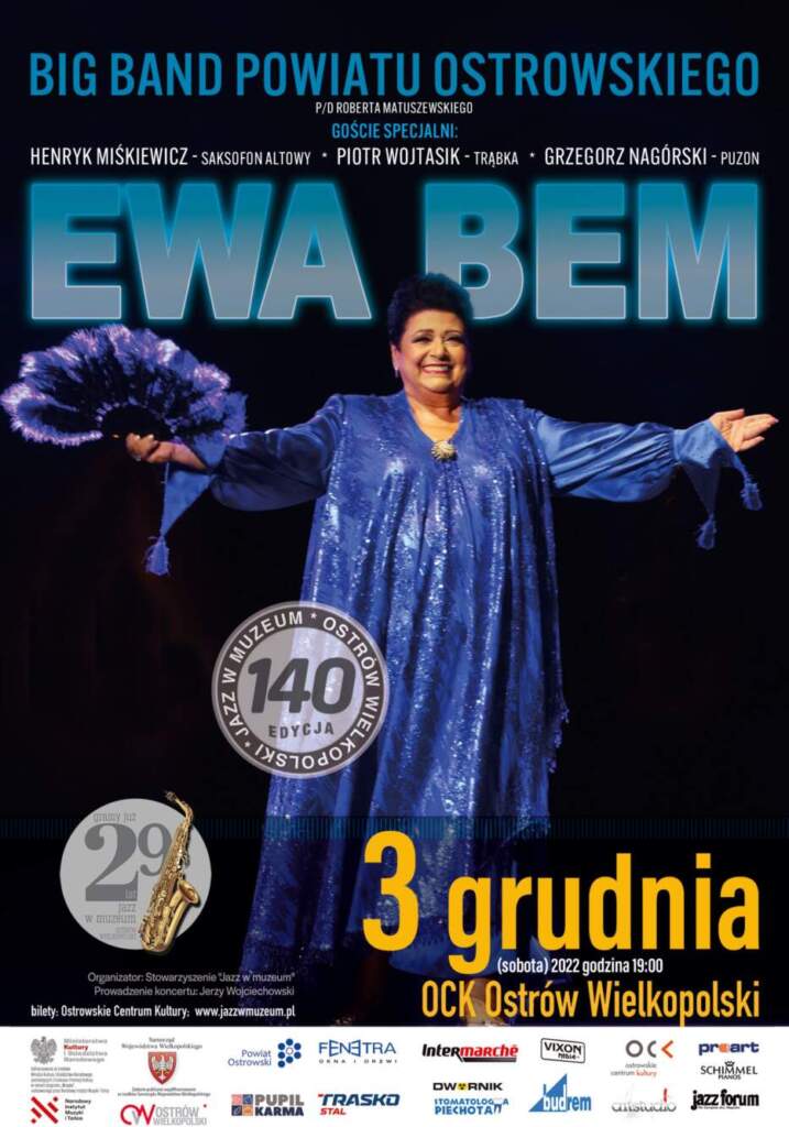 140. Jazz w Muzeum | Ewa Bem & Big Band Powiatu Ostrowskiego