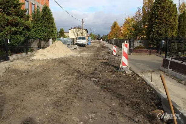 Ulica Środkowa w remoncie