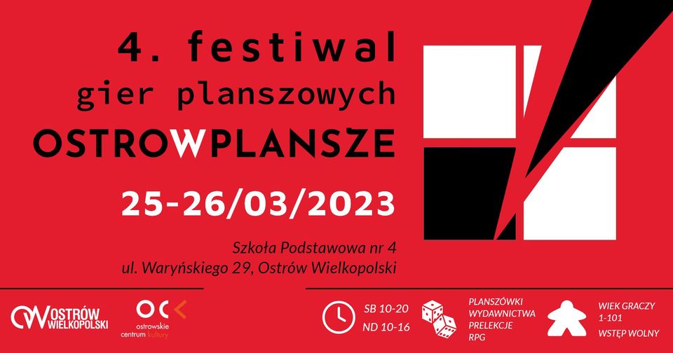 4 Festiwal Gier Planszowych OSTROwPLANSZE