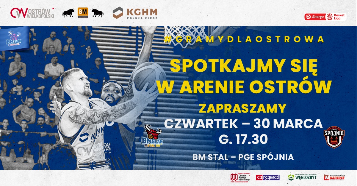 Energy Basket Liga. BM Stal Ostrów Wielkopolski – PGE Spójnia Stargard