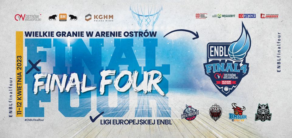 Turniej finałowy ligi europejskiej ENBL. Final Four 2023 ArenaOstrów