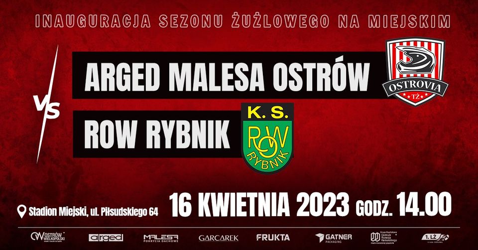 1. Liga żużlowa: ARGED MALESA OSTRÓW – ROW RYBNIK