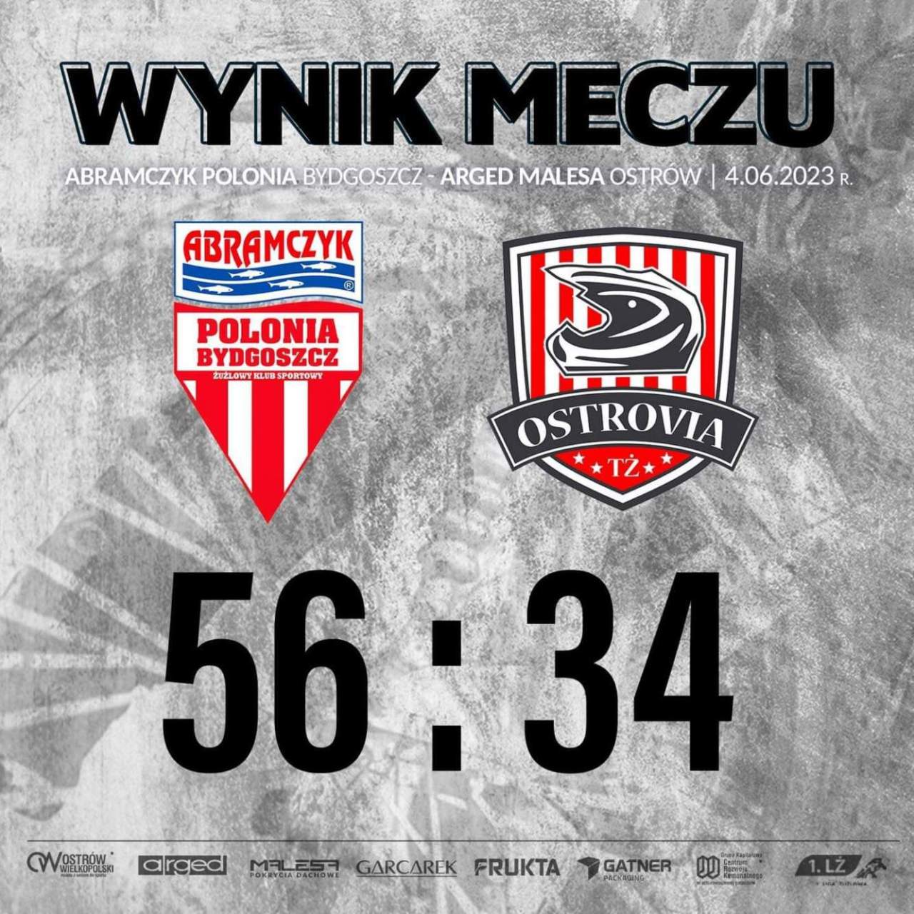 Żużlowa Ostrovia przegrała z Polonią Bydgoszcz