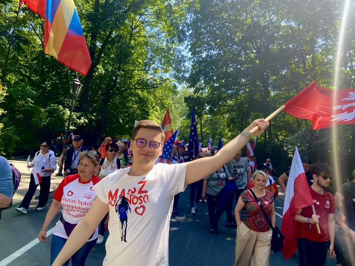 Ostrowianie manifestowali w Warszawie