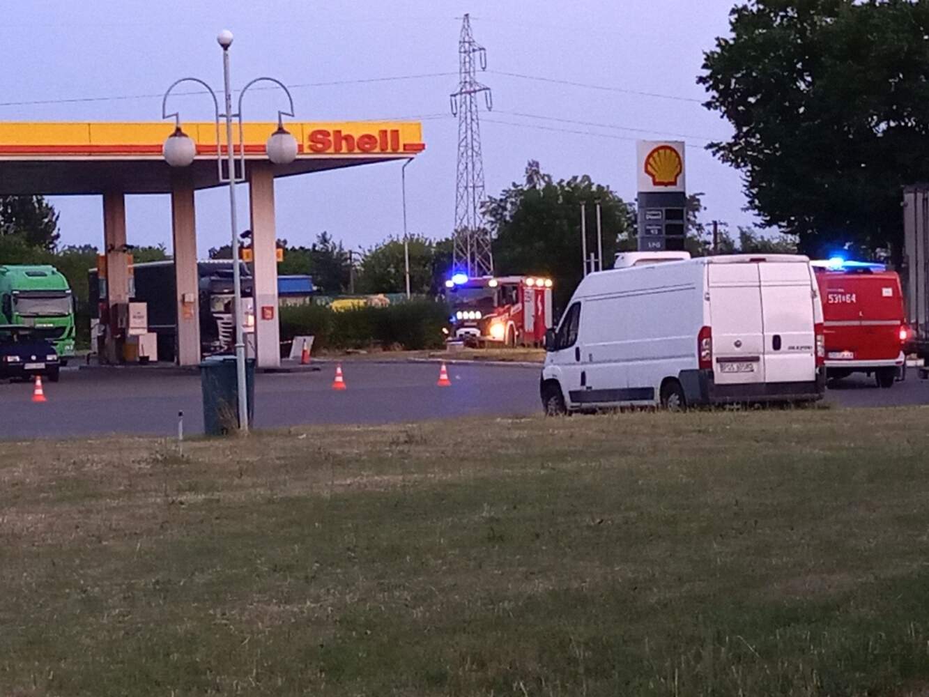 Wyciek gazu na kolejnej stacji paliw