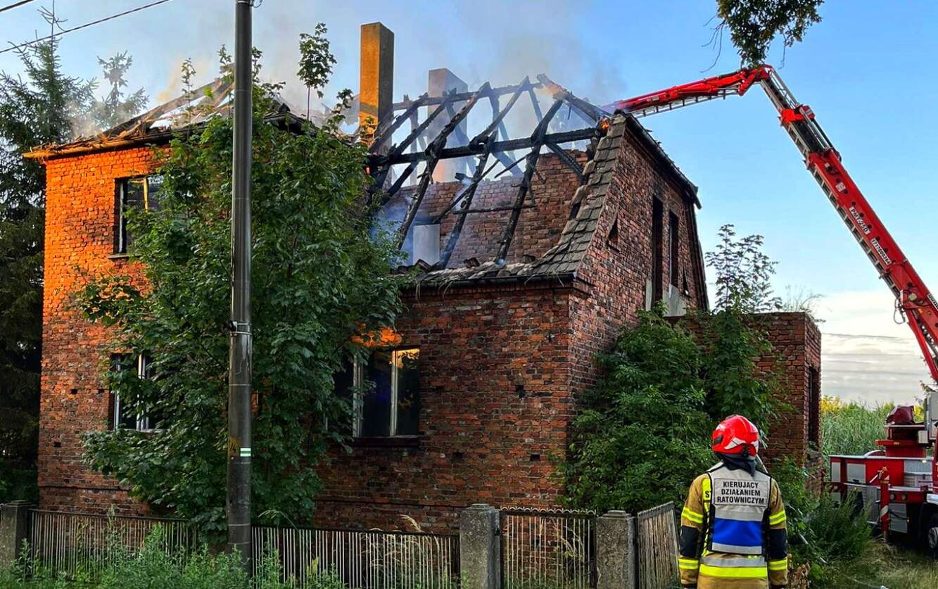 Pożar domu przy Kaliskiej
