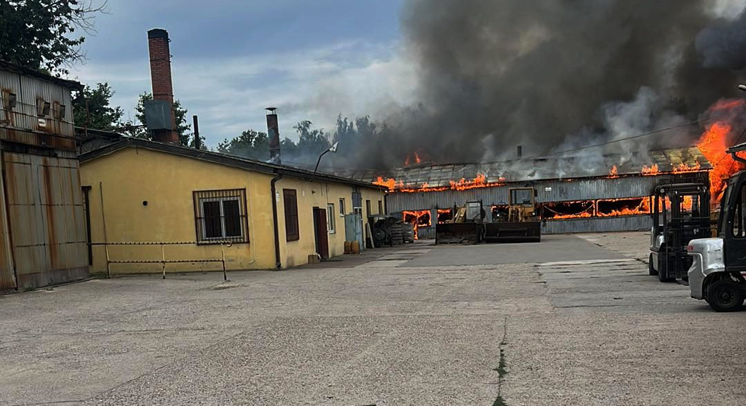 Niedzielny pożar tartaku (aktualizacja)