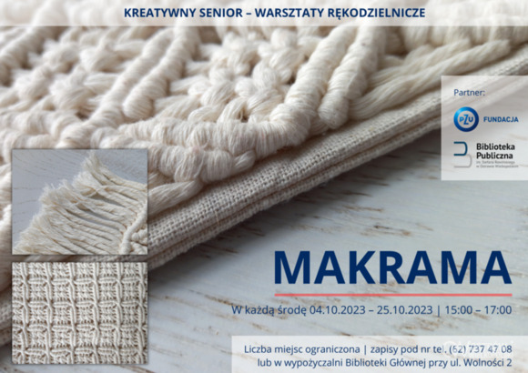 Zrób makramę! Warsztaty w bibliotece