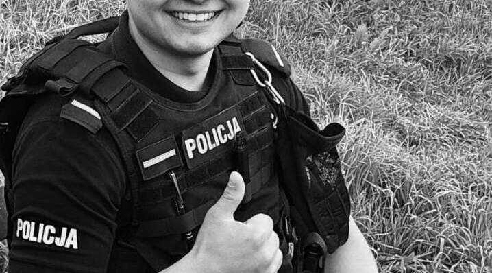 Policja żegna zmarłego kolegę