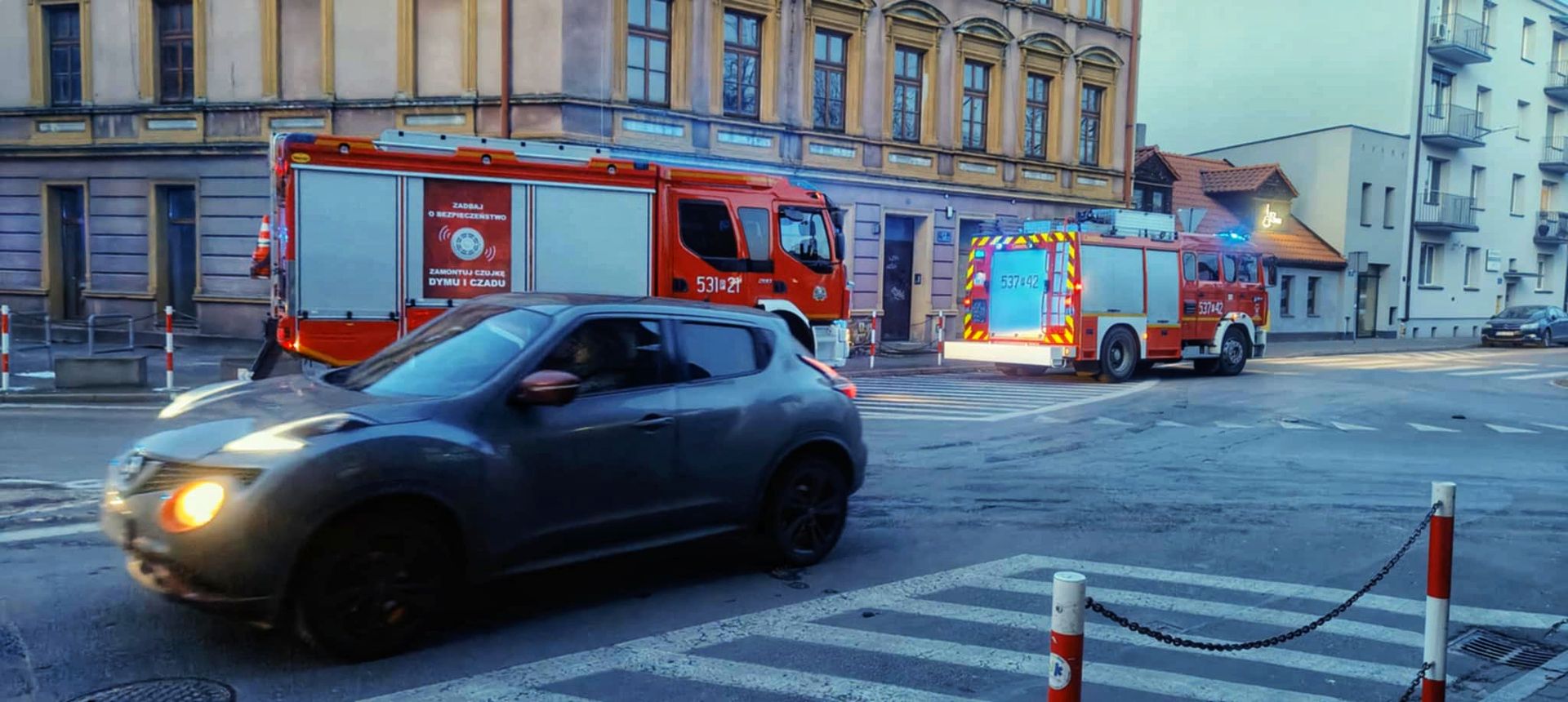 Strażacy interweniowali w centrum Ostrowa