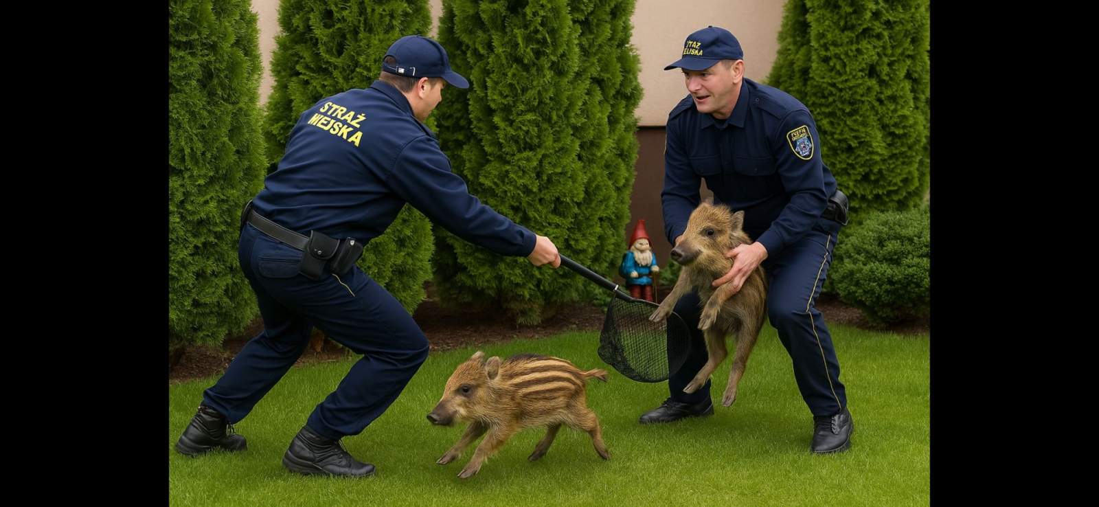 Ostrowskie Dziki na Gigancie, czyli Warchlaki kontra Straż Miejska