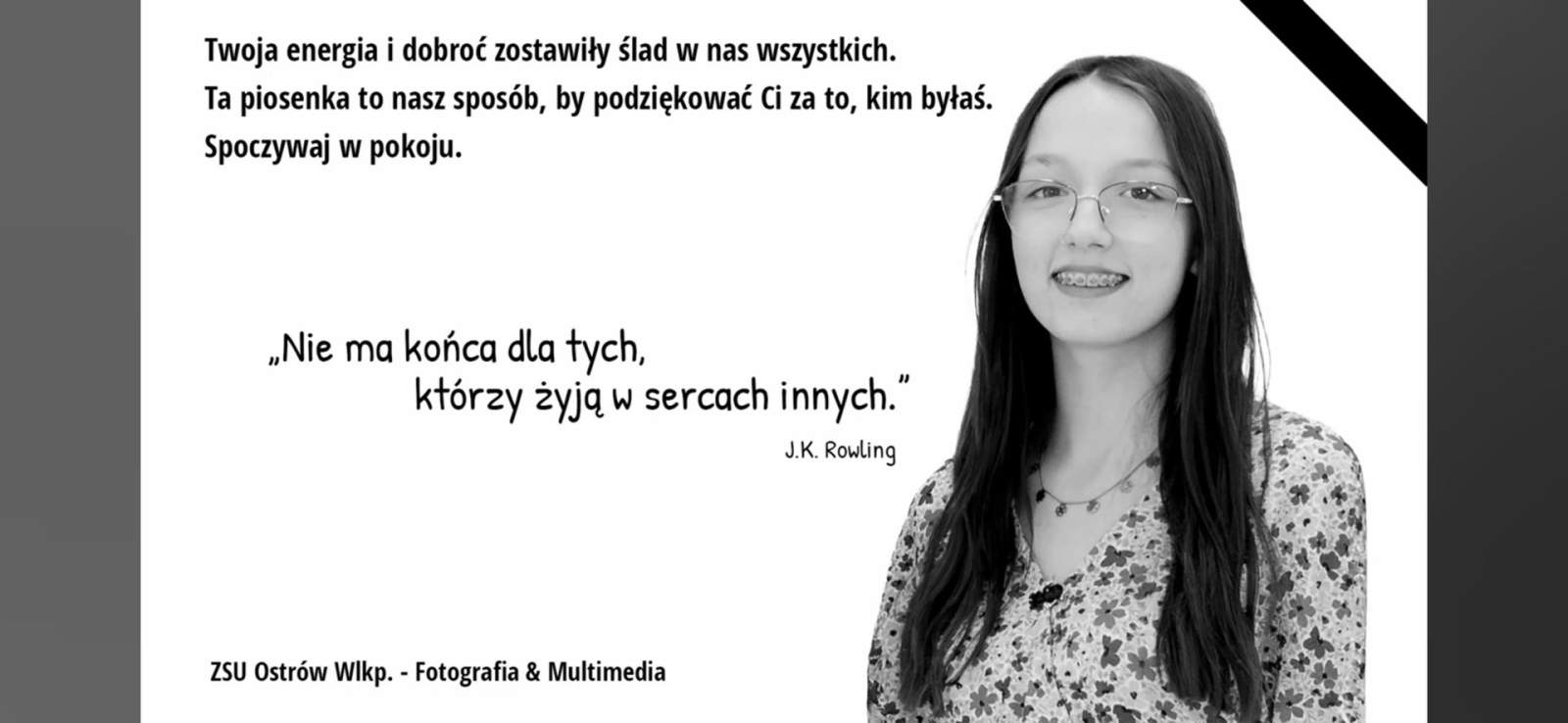 Wzruszający gest szkoły ku pamięci Klaudii, ofiary wypadku