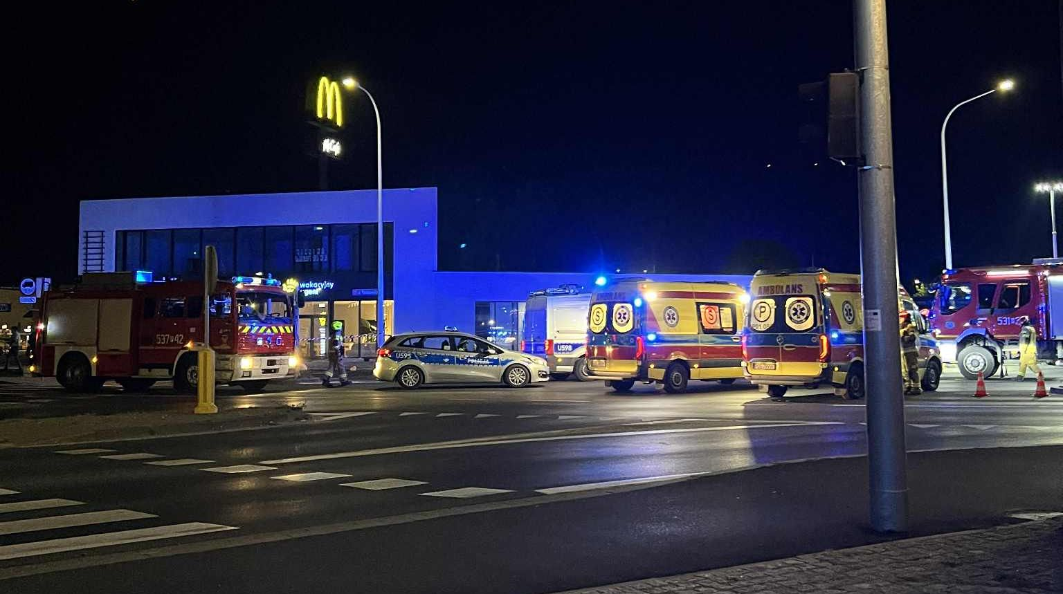 4 osoby poszkodowane przy Przepompowni