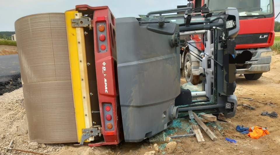 Zginął przez walec