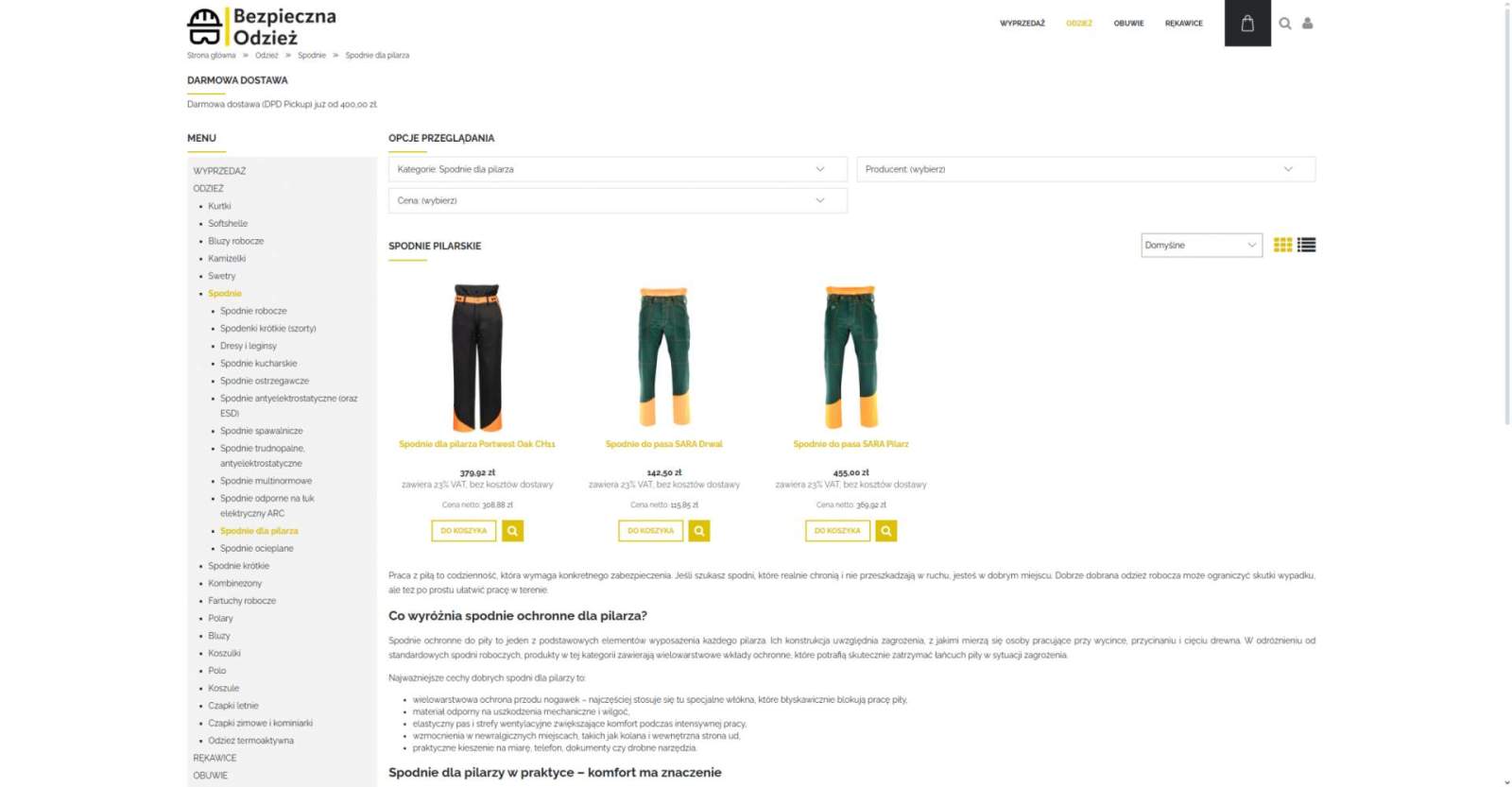 Czym różnią się spodnie pilarskie od zwykłej odzieży roboczej?