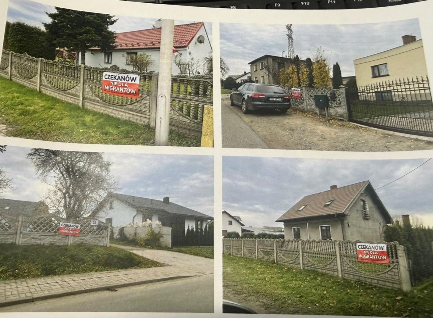 Kontrowersyjne banery dot. imigrantów