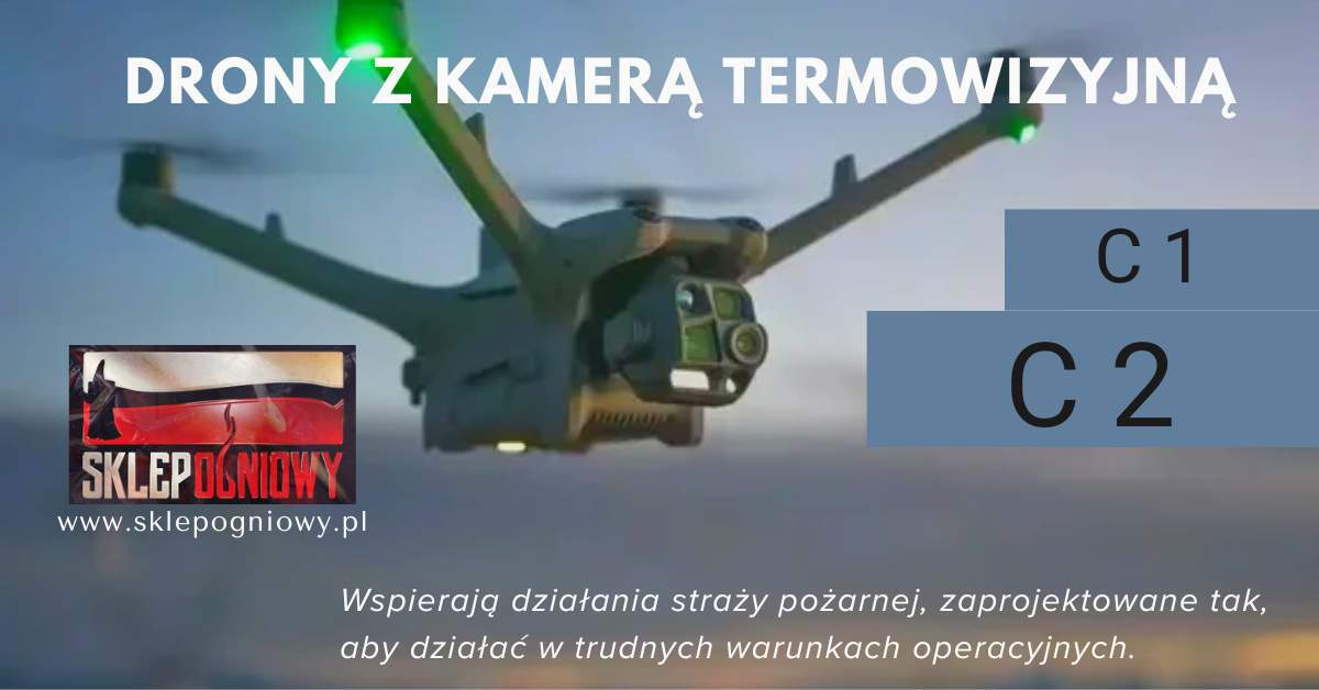 Drony z kamerą termowizyjną i szkolenia pilota BSP dla służb — kompleksowa oferta Sklepu Ogniowego