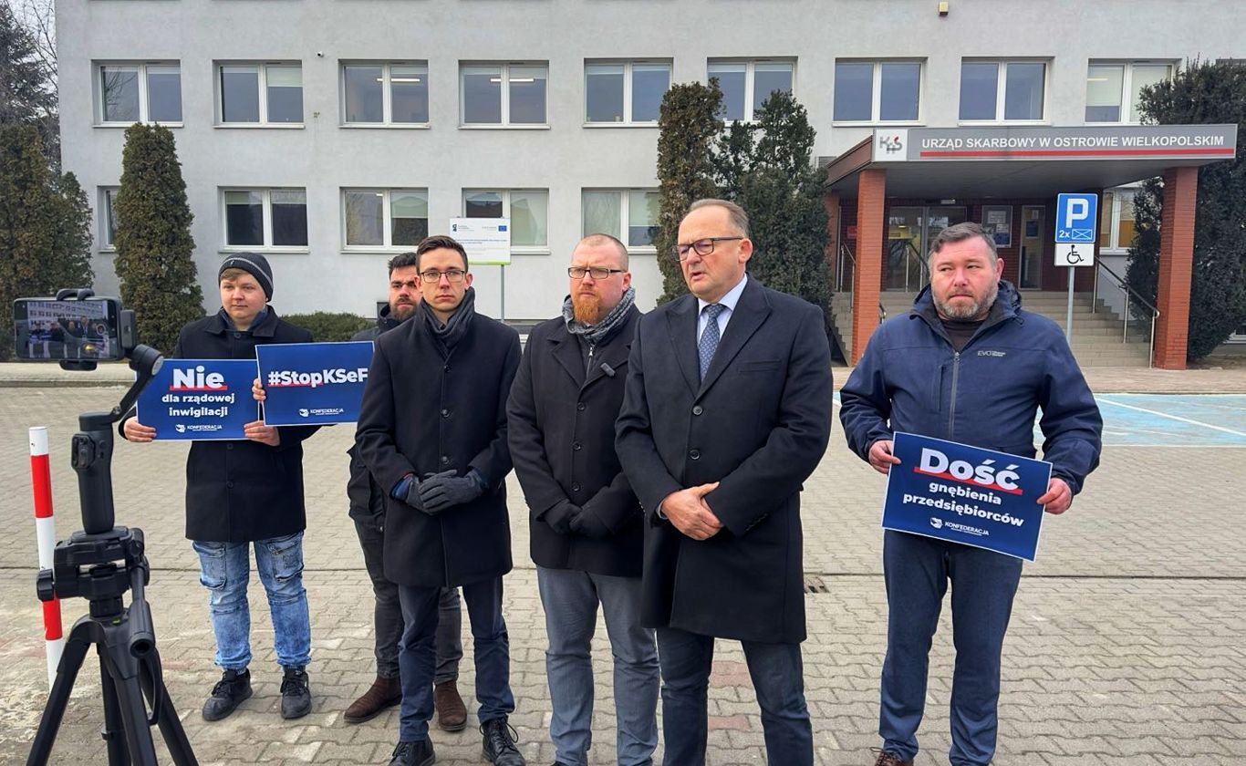 Konfederacja protestowała przeciw KSeF
