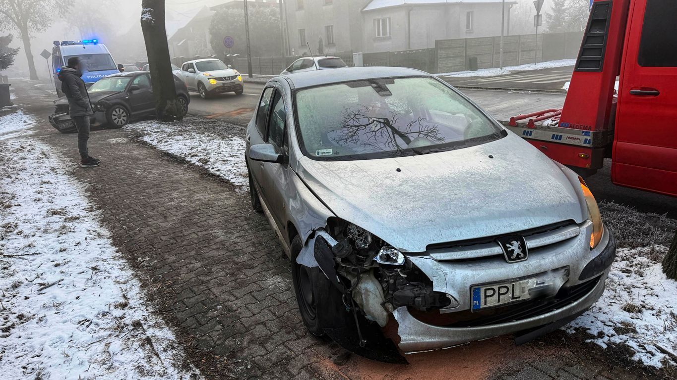 Wjechał na Krotoszyńską nie hamując (ZDJĘCIA)