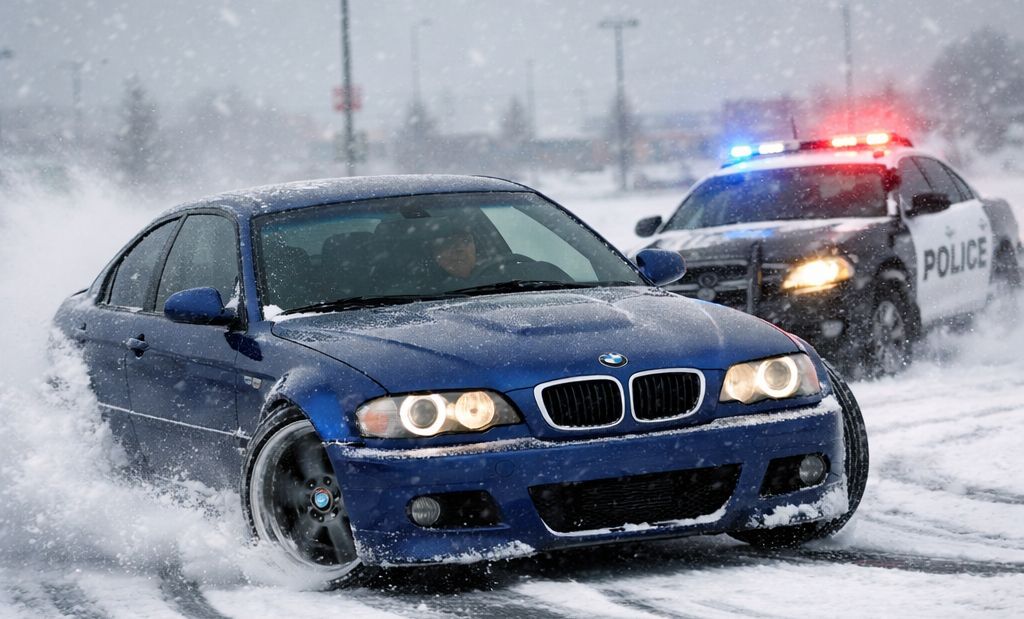 DRIFTOWAŁ NA PARKINGU JAK W „SZYBKICH I WŚCIEKŁYCH”!