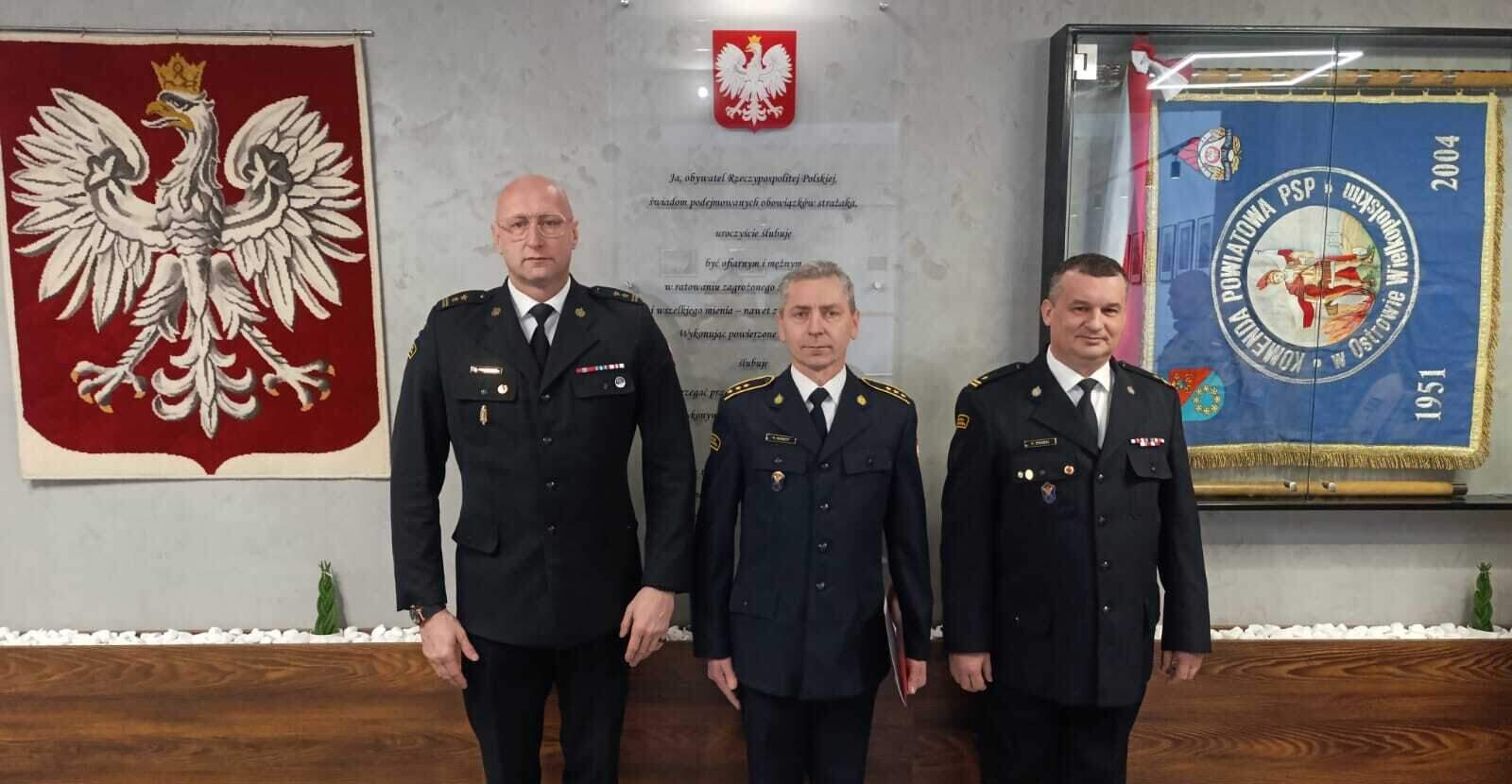 Nowy dowódca w ostrowskiej straży pożarnej